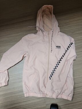 Vans Peach nude wind breaker lightweight off the wall XS